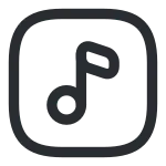 Audio Square SVG Icon